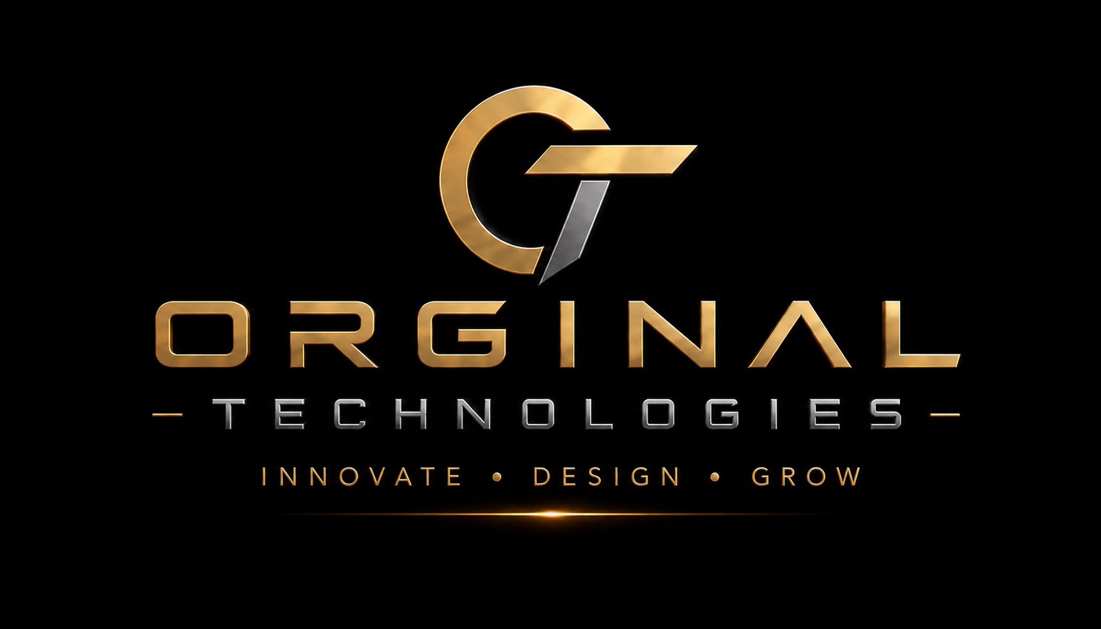 Orginal Technologies logo: Innovate, Design, Grow